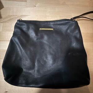 Steve Madden Black Leather Shoulder Bag